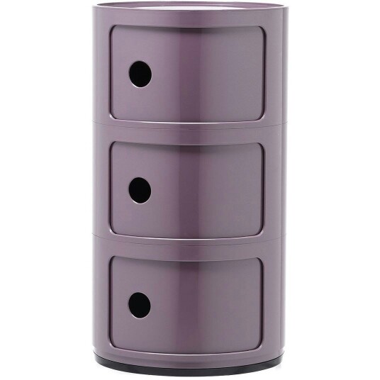 Kartell Componibili Classic Oppbevaring med 3 Rom Violet Kartell Componibili Classic Oppbevaring med 3 Rom Violet