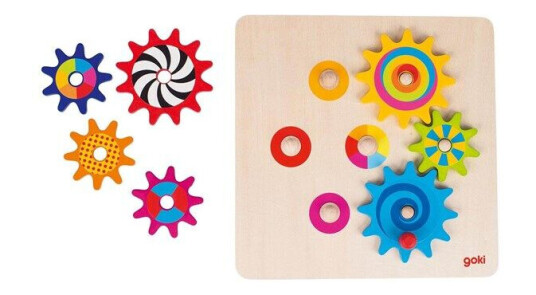 Goki Sprocket Puzzle 8pcs. Tre Goki Sprocket Puzzle 8pcs. Tre