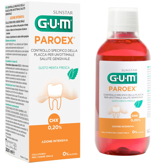 GUM Klorheksidin Munnvann Paroex 0,20% 300 ml GUM Klorheksidin Munnvann Paroex 0,20% 300 ml