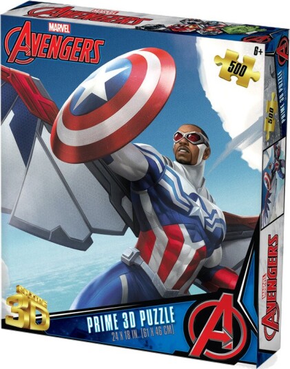 Marvel Avengers Falcon 500pc 24x18 in 3D Lenticular Puzzle Marvel Avengers Falcon 500pc 24x18 in 3D Lenticular Puzzle