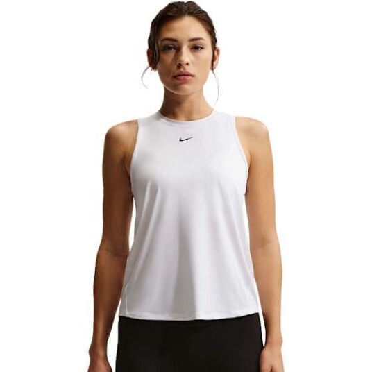 Nike One Classic Dri FIT Tank Dame White/Black M