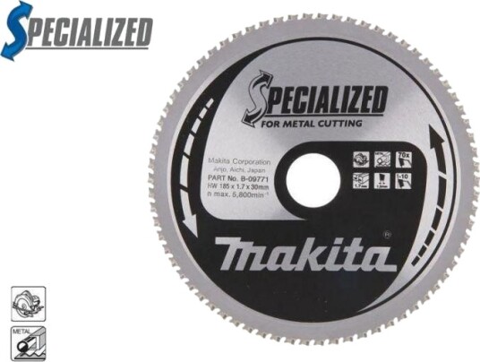 Makita Efficut Sirkelsagblad For Mykt Stål - 185x30mm, 70 Tenner