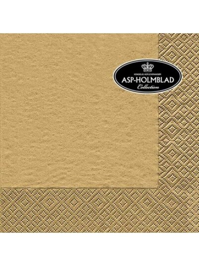 Asp Holmblad Servietter Gold