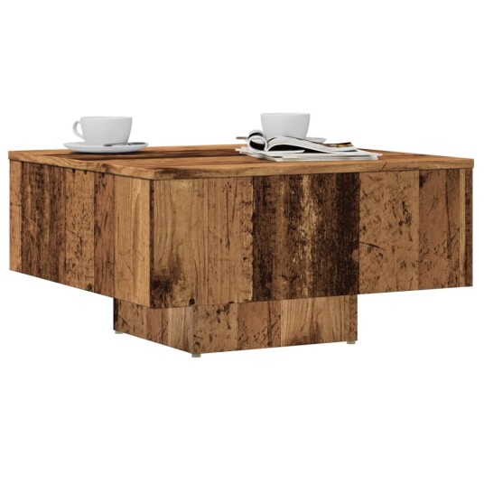 Salongbord gammelt tre 60x60x31,5 cm konstruert tre 8721158439031