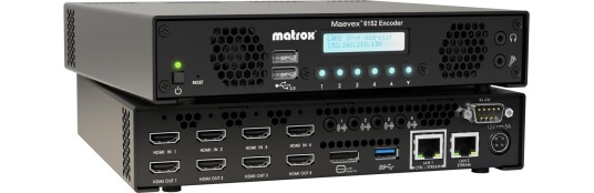 MATROX MVX-E6152-42 MAEVEX 6152 QUAD 4KP60 ENCODER 4X HDMI