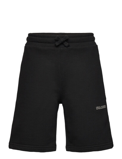 Lyle & Scott Logo Print Sweat Short Black 152 158