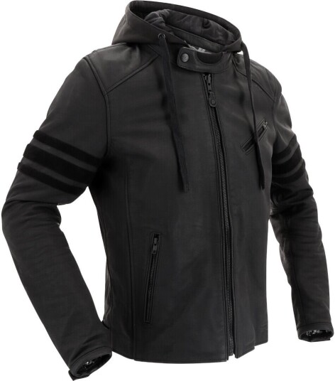 Richa Toulon Black Edition Motorsykkel skinnjakke 50 Svart