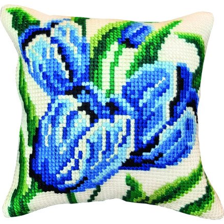 Permin Broderisett Tulipaner stramaj m tråd 35x35cm