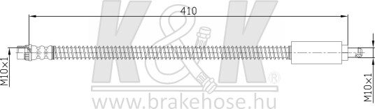 K&K FT4763 Bremseslange K&K FT4763 Bremseslange