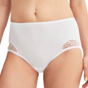 Calida Truser Desire Midi Brief Hvit bomull Medium Dame