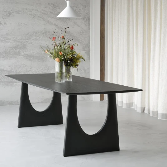 Ethnicraft Geometric Spisebord 100x250 cm Svart eik Ethnicraft Geometric Spisebord 100x250 cm Svart eik