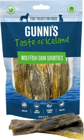 GunniS Gunni s Wolffish Skin Shorties Tygg av Steinbit 70 g