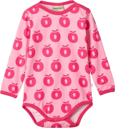 Småfolk | Elstar Long-Sleeved Baby Body With Apples | 86