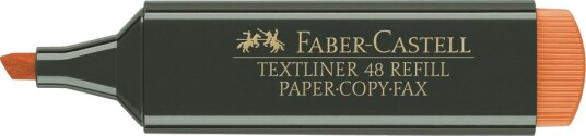 Faber-Castell Textliner 48 Refill Markeringspenn Fluorescerende Oransje Vannbasert Blekk 1-2-5 Mm