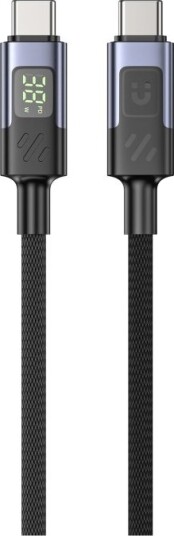 Unitek C14158abk01-1M Usb-C Pd-Kabel 60W 480Mbps Med Skjerm 1 M Svart