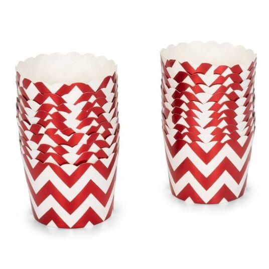 Patisse Cupcakeformer Rød Sikksakk Pk/20 Patisse Cupcakeformer Rød Sikksakk Pk/20