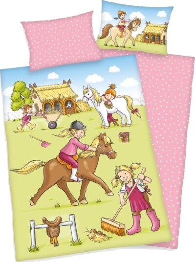 Pony Farm Bio Sengetøj 100X135 Cm   100 Procent Bomuld