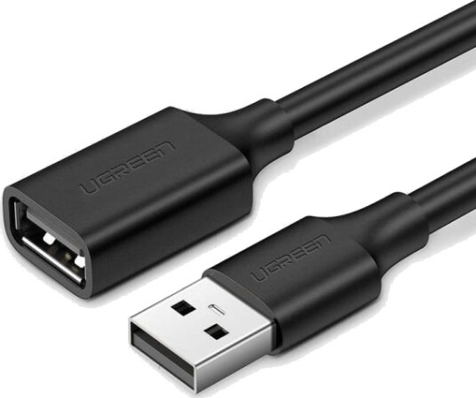 Ugreen USB A til USB A 2.0 Kabel 0,5 m Svart