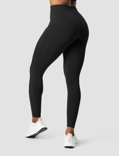 ICANIWILL Ribbed Define Seamless Tights - Black - XS ICANIWILL Ribbed Define Seamless Tights - Black - XS