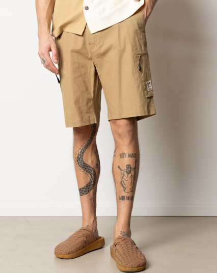 Fat Moose Pavement Ripstop Shorts Beige