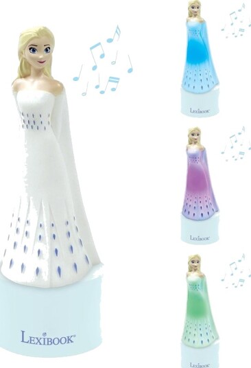 Lexibook Disney Frost 2 Nattlys m/ høyttaler og lys Elsa