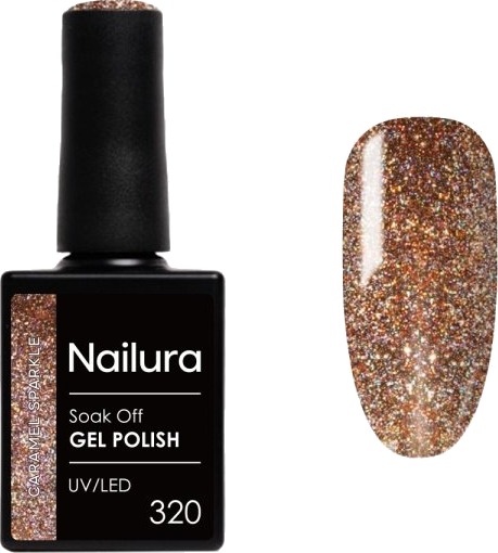 Nailura Gelpolish 320 – Caramel Sparkle – 10 ml