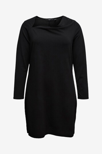 Vero Moda Curve Kjole vmcAllison LS V neck Jrs GA C Svart
