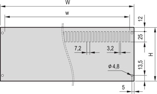Schroff Bakplate Uskjermet 24576148