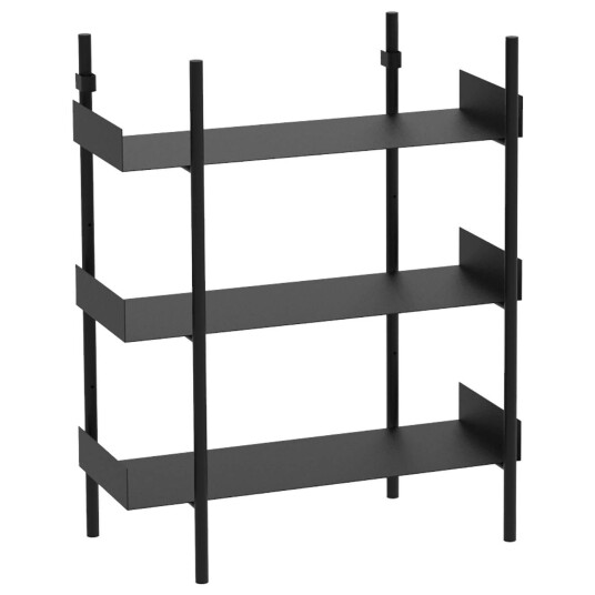 Broste Copenhagen Nobuko Bokhylle 3 Hyller Sort Broste Copenhagen Nobuko Bokhylle 3 Hyller Sort