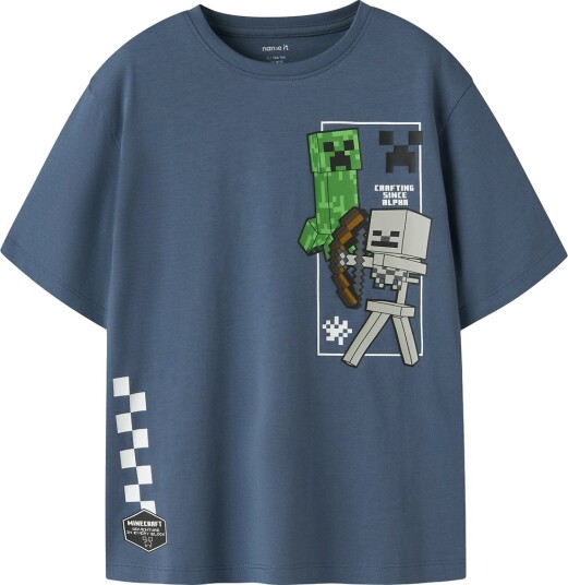 Name It Nkmjun Minecraft Ss Nreg Topbox Noos Bio Blue 158 164