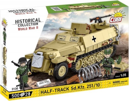 Cobi Semi-sporlagt pansret personellkjøretøy Sd.Kfz.251 500 byggeklosser