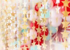 Party Deco Guld stjerner backdrop Party Deco Guld stjerner backdrop