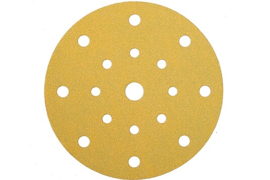 Mirka Gold 150mm Slipepapir Rondell med Grip 17H P120 - 100-pakning Mirka Gold 150mm Slipepapir Rondell med Grip 17H P120 - 100-pakning