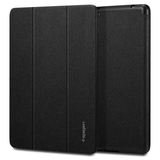 Spigen iPad 10.2" (2021 / 2020 / 2019) Spigen Urban Fit Stoff Deksel med Pekepenn Holder - Svart