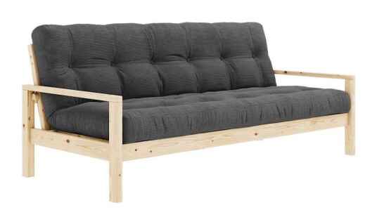 Karup Design Knob Sovesofa, Lakkert furu, Charcoal Unoliving 1733433-01-0 1733433-14-0 Karup Design Knob Sovesofa, Lakkert furu, Charcoal Unoliving 1733433-01-0 1733433-14-0