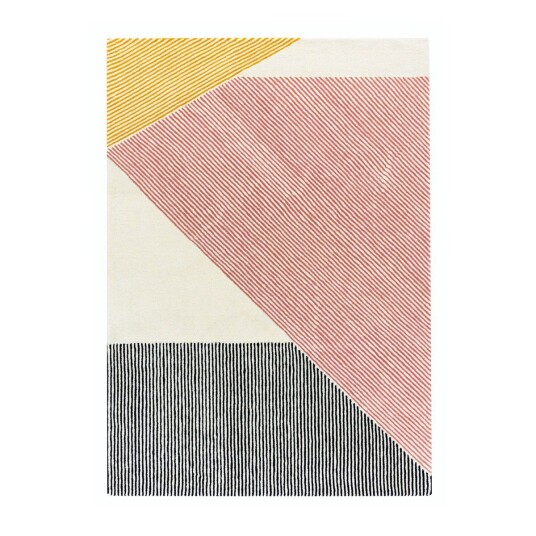 NJRD Stripes ullteppe rosa 170x240 cm