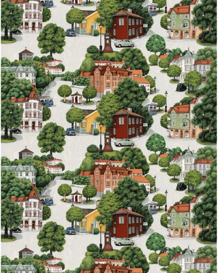 Arvidssons Textil Sommarstad tekstil Grønn