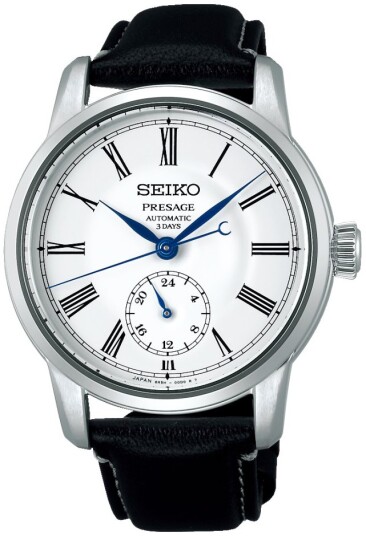 Seiko Herreklokke SPB495J1 Presage Sølvfarget/Lær Ø40.2 mm
