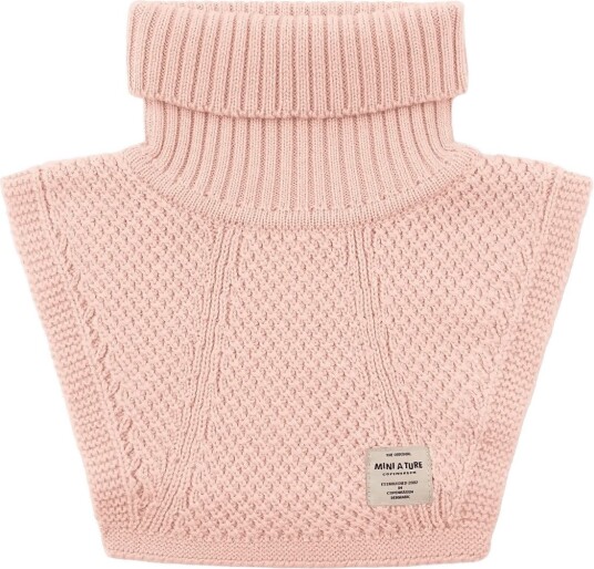 MINI A TURE Mattayler Neckwarmer. Rws Pink S