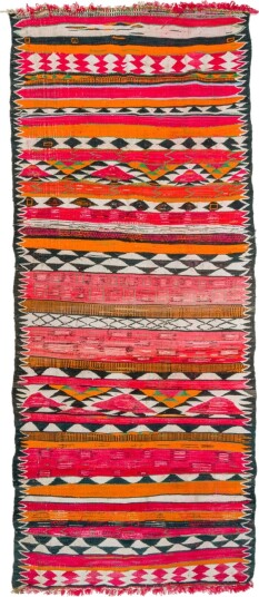 Marokkansk Boucherouite teppe 150 x 365 cm Størrelse: 150 x 365 cm