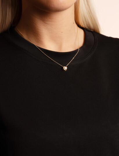 SNÖ of Sweden Kitty Pearl Neck 42 G/White 42Cm Gold 42 CM SNÖ of Sweden Kitty Pearl Neck 42 G/White 42Cm Gold 42 CM