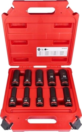 Milwaukee 1/2" Langt Slaghodesett 10 Deler - Shockwave Impact Duty