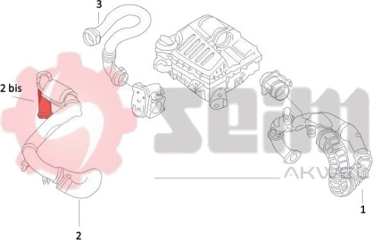 SEIM 982028 Ladeluftslange SEIM 982028 Ladeluftslange