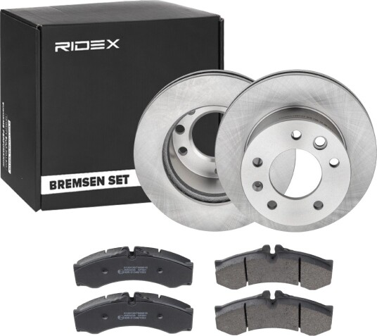 Bremseskiver og -klosser RIDEX 3405B1559