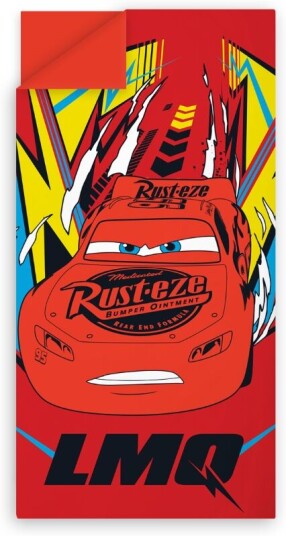 Home-tex Barnesovepose Biler Lightning McQueen 70x140 cm Vannavstøtende Home-tex Barnesovepose Biler Lightning McQueen 70x140 cm Vannavstøtende