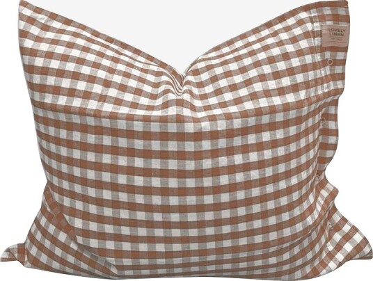 Lovely Linen   Putetrekk Misty i vasket lin   Brun