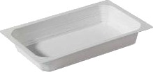 Bakke 1 Rum 1/4 Gn 1180 Ml 265X162x40 Mm Pp Hvid,225 Stk/Krt