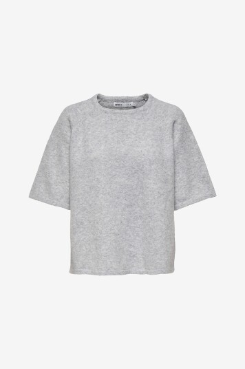 Only - Topp onlElla 2/4 O-neck Pullover - Grå