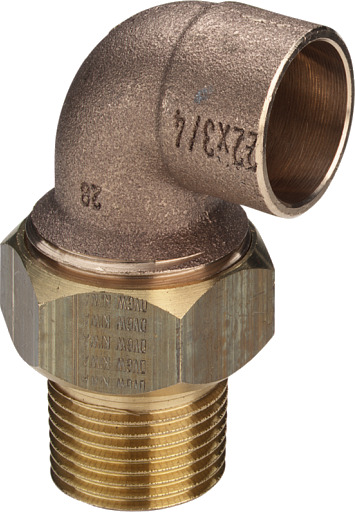54 mm x 2" loddeovergangskobling