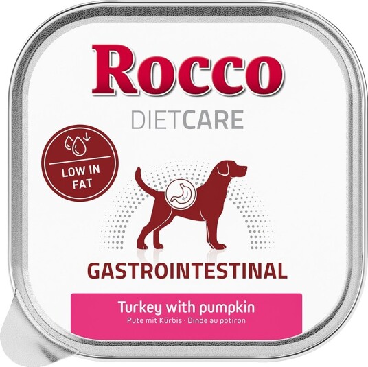 Rocco Diet Care Våtfôr Gastro Intestinal Med Gresskarskall 10 X Kalkun 150 G 10 X 150 G